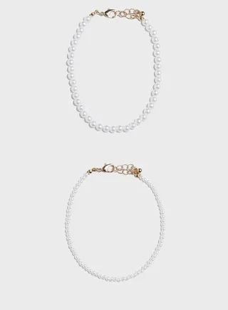 2-Pack Beaded Anklets
