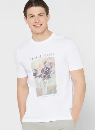 Graphic Crew Neck T-Shirt