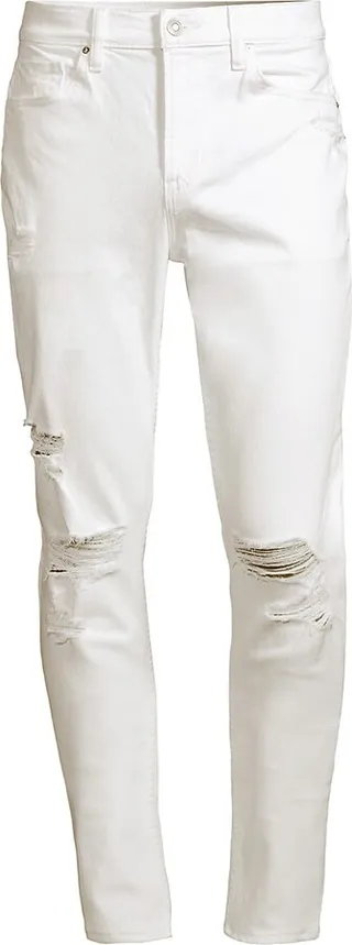 Zack Distressed Ripped Knee Stretch Skinny Jeans