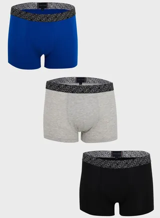 3 Pack Logo Band Trunks