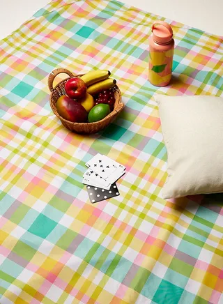 Picnic Blanket, Garden Plaid