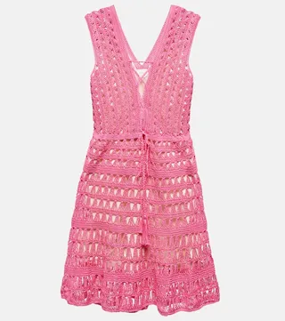 Jennifer crochet cotton minidress