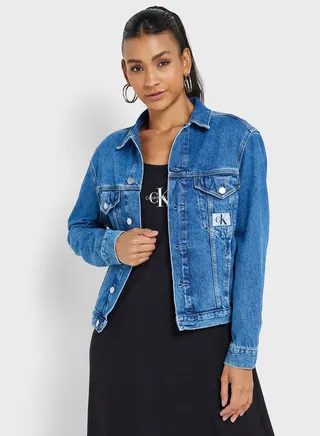Pocket Detail Button Down Jacket
