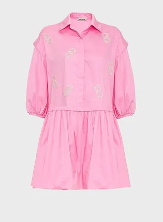 Balloon Sleeve Shirt Dress