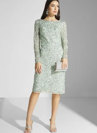 Embellished Mini Dress