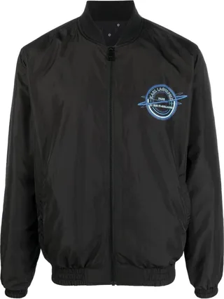 Athleisure reversible bomber jacket