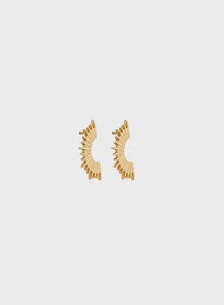 AALIYAH SPIKE FAN EARRINGS