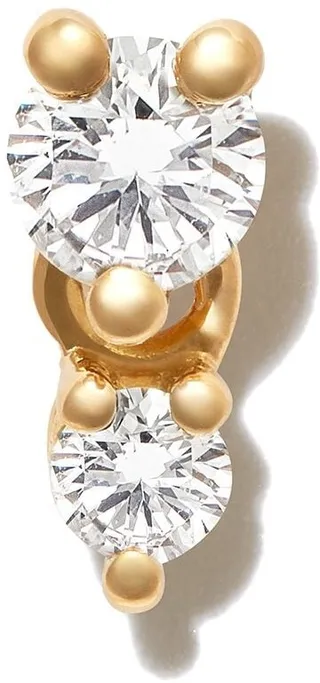 18kt yellow gold Dancing Diamonds single stud earring