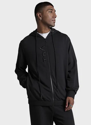 Dante Embroidered Zip Up Hoodie
