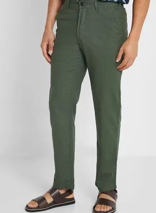 Essential Linen Straight Fit Trousers