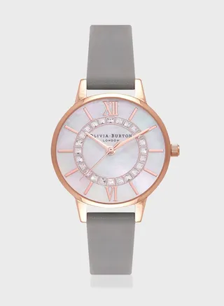 Wonderland Leather Strap Analog Watch