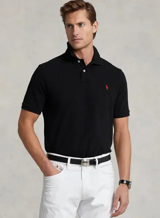 Classic Fit Mesh Polo Shirt