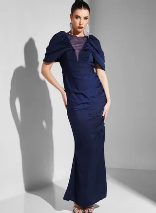 Cape Sleeve Dress