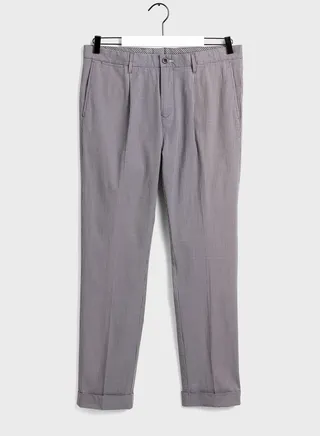 Checked Slim Fit Trousers