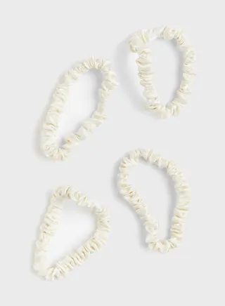 4-Pack Silk Scrunchies