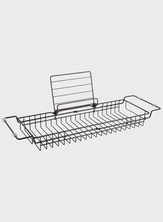 Iron Black Bath Tub Caddy Tray