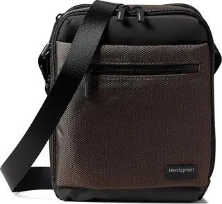 Hedgren 10 Inc RFID Vertical Crossbody (Uptown Brown) Cross Body Handbags