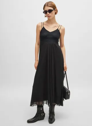 Strap Tiered Dress