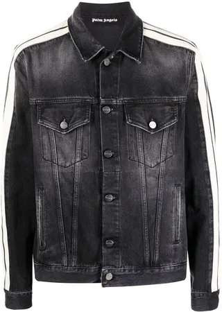 Side-Stripe Denim Jacket