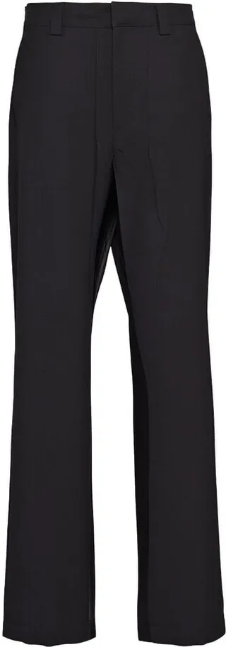 Triangle-Logo Straight Trousers