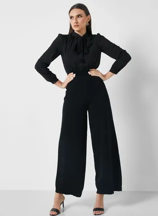 Wide Leg Knitted Jumpsuit