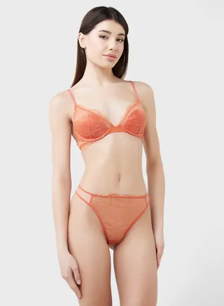Lace Detail Thong