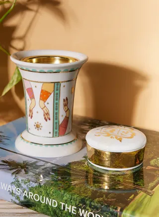 Hessa'S Incense Burner & Trinket Box Gift Set