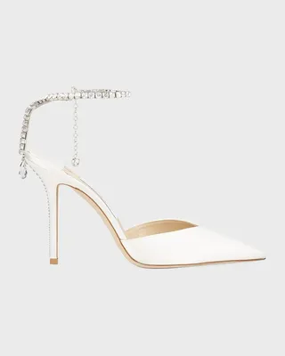 Saeda Crystal Charm Pumps