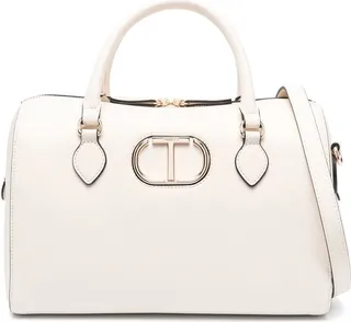Logo-Plaque Bowler Bag