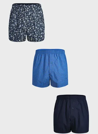 3 Pack Assorted Boxers