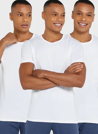 3 Pack Assorted Crew Neck T-Shirt