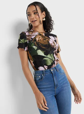 Crew Neck Printed T-Shirt
