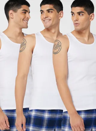 3 Pack Assorted  Vest