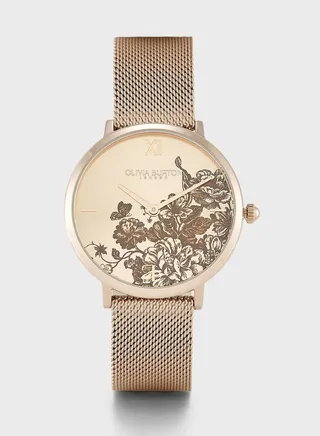 Ob Signature\nFloral Blooms Analog Watch