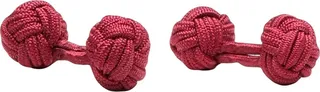 Cufflinks And Tie Clips Burgundy