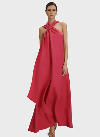 Halter Neck Knitted Dress