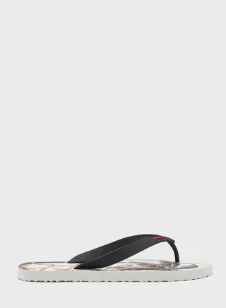 Palm Tree Printed Flip Flops