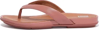 Gracie Wider-Fit Leather Flip-Flops