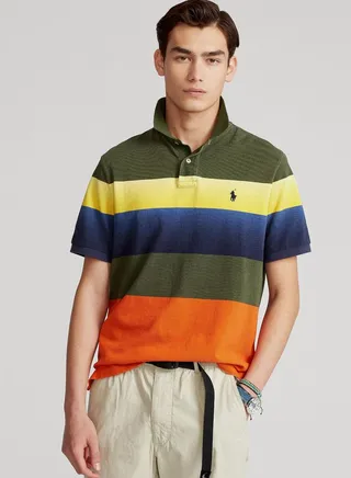 Custom Slim Fit Mesh Polo Shirt