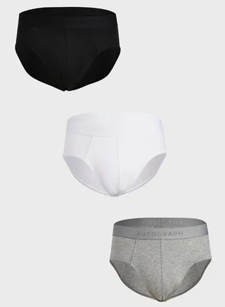 3 Pack Logo Band Briefs