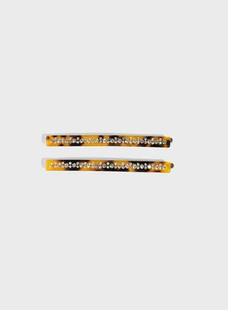 Double Pack Resin Glitter Pins
