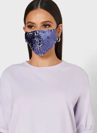Color Sequin Mask
