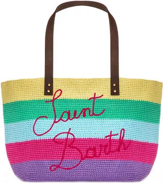 Crochet Bag With Leather Handle