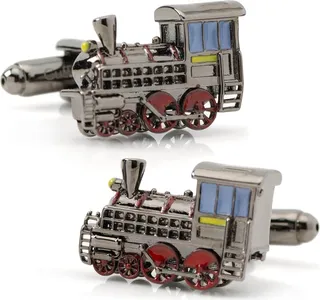 3D Steam Engine Cuff Links