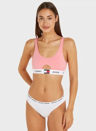 Logo Printed Sport Bra