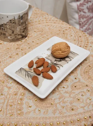 Naseem Rectangular Trinket Tray - Camel