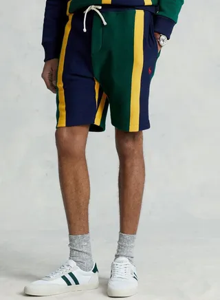 8-Inch Striped Fleece Short