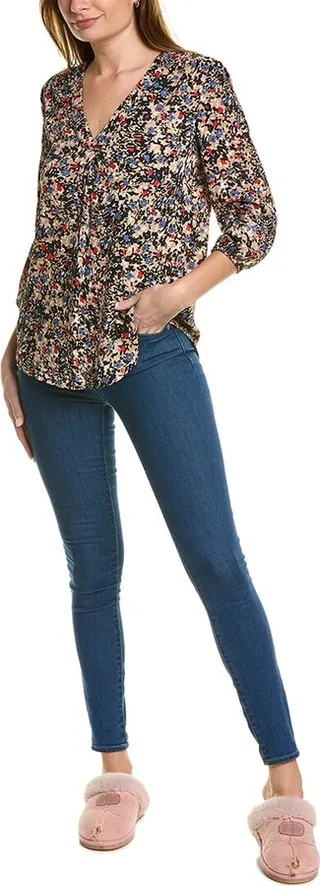 Jones New York Pleated Front Tunic