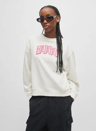 Crew Neck Logo Printed Sweatshirt