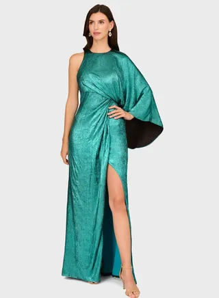 One Shoulder Slit Dress